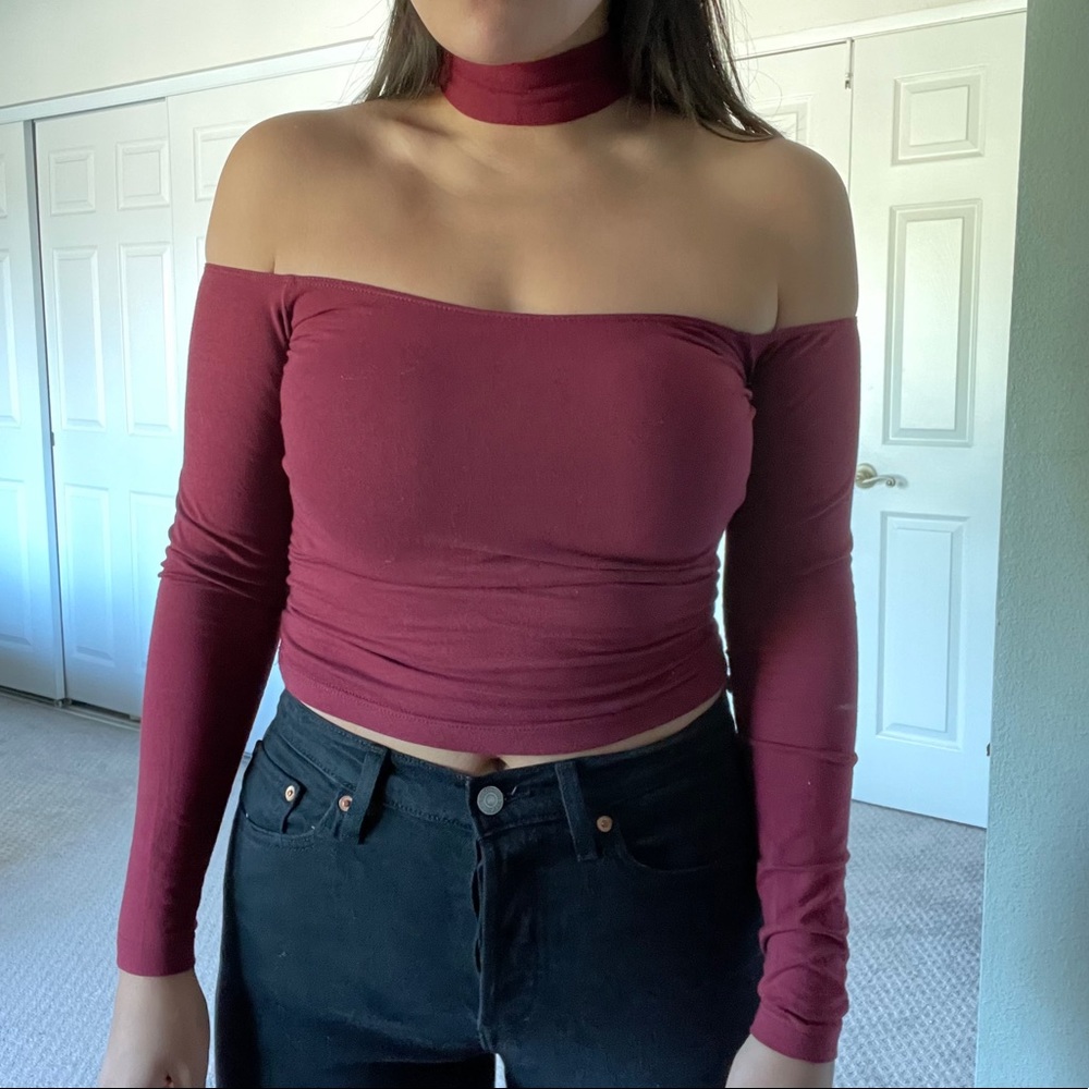 American Apparel choker long sleeve